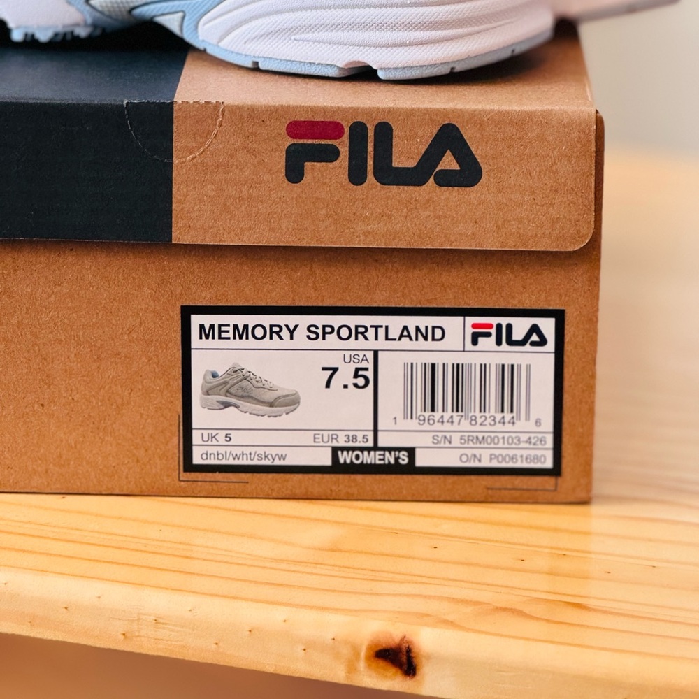 Fila Light Gray Athletic Shoes - Picture 5 of 5